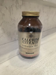 Вітаміни та мінерали Solgar Calcium Citrate with Vitamin D3, 240 таблеток