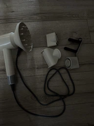 Фен для волосся професійний Super Hair Dryer 5в1 з тримачем білий + сірий фото від покупців 17
