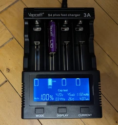 Аккумулятор 14500/AA литий-ионный (Li-Ion) Vapcell INR14500 L10, 1050mAh, 3A, 4.2/3.6/2.5V, Purple