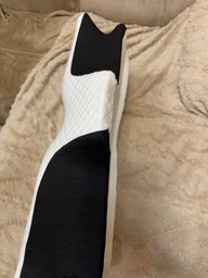 Ортопедична подушка з ефектом пам'яті для шиї та плечей 62×37-8-12 см,Memory Foam,метелик чорно-білий KT7006275 фото від покупців 2