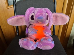 Дихаюча плюшева іграшка Stitch Angel (Стіч Анджел) 40 см, інтерактивна, ефект дихання, світло та мелодія