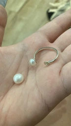 Серебряный комплект «Жемчужный Дуэт» 19.5 р