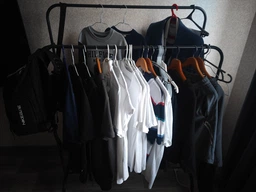 Подвійна стійка вішалка для одягу та взуття Smart Loft Master Rack сталева з полицею Black