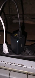 Мережевий зарядний пристрій Baseus GaN5 Pro 65W 2 x Type-C + USB + Cable Type-C to Type-C 100W Black (CCGP120201) фото від покупців 2