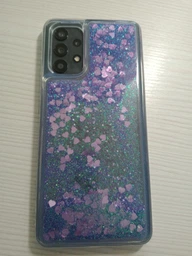 Чехол Glitter для Samsung Galaxy A32 / A325 бампер жидкий блеск розовый