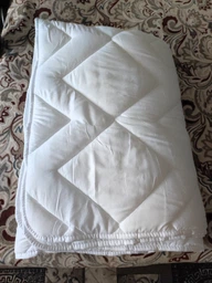 Одеяло IDEIA NORDIC COMFORT зимнее двуспальное 175х210 антиалергенное теплое пл 300 г/м2 белое фото от покупателей 2