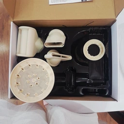 Фен Super Hair Dryer золотой с ионизацией и турборежимом 5 насадок (Y-41)
