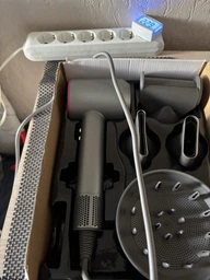 Професійний фен стайлер для волосся Super Hair Dryer 1600 Вт + 5в1 насадок, рожевий, фуксія фото від покупців 7