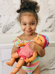 Плавающая Кукла Интерактивная Для Ванной Шарнирные Ножки Swimming Doll Девочка Плавчиха 33 см