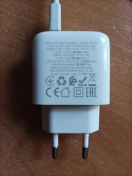 Адаптер живлення швидкого заряджання Hoco з роз'ємом USB та Type-С Блок живлення (USB-C) + USB для заряджання телефону iPhone/Xiaomi/Samsung/Huawei/Meizu Power Adapter PD20W+QC3.0 USB-A/USB-C/3,1A фото від покупців 1
