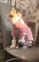 Флисовая кофта для котов (кошек) Фараон M Красный