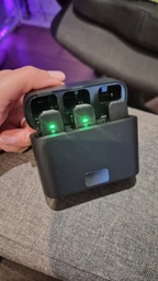 Мікрофон бездротовий петличний для телефону петличка для айфона iphone з шумозаглушенням на 2 мікрофони для андроїда смартфона з зарядним кейсом вітрозахистом для запису звуку гарнітура для блогерів відео ютуб бездротова type c M3 OnePro чорний 73718 фото від покупців 2