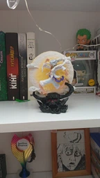 Фигурка статуэтка Луффи One Piece Gear 5 с подсветкой на подставке 14 см В коробке