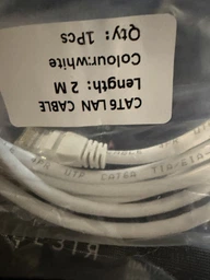 Патч-корд мережний кабель Інтернет gigabit ethernet Cat 6e RJ45 Lan Cable 5 м Kayfovo LC-6 Білий фото від покупців 2
