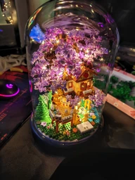 3D конструктор Будиночок на дереві під колбою на 2080 деталей (2243-P)