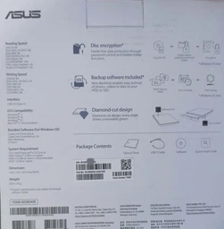 Asus DVD±R/RW USB 2.0 SDRW-08D2S-U LITE Black External