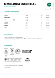 Упаковка паперу офісного MM BLOOM Essential А4 80г/м2 клас А+ 500 аркушів х 5 шт. фото від покупців 1