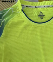 Футболка женская спортивная для фитнеса Zelart Sport Team 7320 размер S (155-160см) Neon Green-Blue