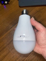 Аварийная аккумуляторная светодиодная LED лампа E27 20W 2 акамулятора 18650 фото от покупателей 2