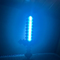 Алмазный меч Minecraft 17 режимов ночник с подставкой LED меч для игры и декора