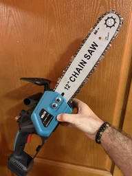 Аккумуляторная цепная пила ( пила ) садовая Vollyx Electric Saw с шиной 12» для дерева и веток, электропила + 2 аккумулятора 21В, кейс фото от покупателей 2