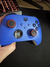 Силіконові антиковзкі накладки на стіки Honson (White/Red) для геймпадів Sony DualShock PS4 / DualSense PS5 / Xbox Series / Xbox One / Pro Controller Nintendo (2шт.) [432992858]