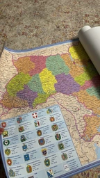 Фізична карта України 100x70 см М 1: 1 400 000 ламінований папір (4820114953384)