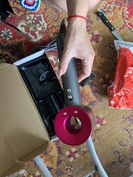 Фен для волосся Super Hair Dryer 1600 Вт + насадка концентратор, синій / золото фото від покупців 1