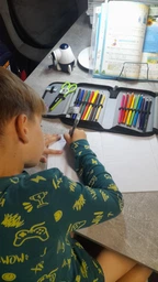 Пенал шкільний Kite Skate 1 відділення з наповненням 20.5х14х4 см Чорний (K26-622H-4)
