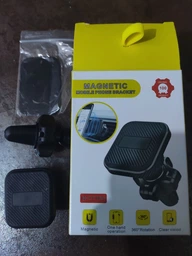 Автомобильный держатель для телефона Автодержатель HOCO H32 Cheetah magnetic Car holder (air outlet) Черный