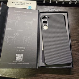 Чехол Pitaka MagEZ MagSafe Case 3 для Samsung Galaxy S23 Plus (S916) Twill Black/Grey KS2301S
