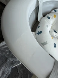Детская ванна Ricokids складная со стойкой термометром и вкладышем бело-серая 85 × 45 × 21 см (5903890629243) фото от покупателей 2