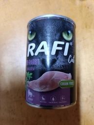 Вологий корм для дорослих котів Dolina Noteci Rafi cat з кроликом 400 г