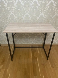 Стіл розкладний Моріс 900 Ferrum-decor 750x900x500 Чорний метал ДСП Бетон 16 мм (MORI907) фото від покупців 1
