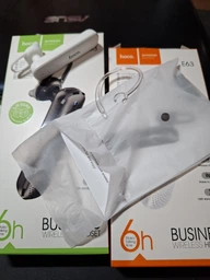 Bluetooth-гарнитура HOCO E63 Diamond business BT headset |BT5.0, 6h, 70 mAh L/R Ears| white