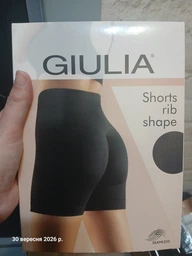 Безшовні шорти в рубчик з пуш-ап ефектом Giulia Shorts Rib Shape розмір S-M black (чорний) фото от покупателей 1