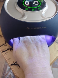 LED+UV Лампа для нігтів Ledme ONE 120W чорна фото від покупців 2