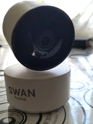Відеоняня wifi радіоняня з підключенням до телефону ip камера відеоспостереження онлайн нічного бачення вебкамера для смартфона через додаток Tuya поворотна 360 градусів з датчиком руху радіоняні з мікрофоном та динаміком Swan Home Smart Eye V2.0 біла