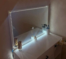 USB Светодиодная LED лента SMD2835 гибкая самоклеющаяся 5 вольт от повербанка. ЮСБ экономная лампа светильник нейтральный белый свет от Power Bank 5 метров фото от покупателей 2