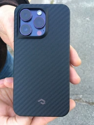 Чохол протиударний для iPhone 14 Pro Pitaka Military Grade MagSafe MagEz Case Pro 3 1500D Black/Grey (KI1401PP)
