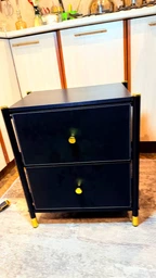 Комод побутовий LUMINARIA ELEGANCE BLACK 2B (органайзер для зберігання речей та одягу)