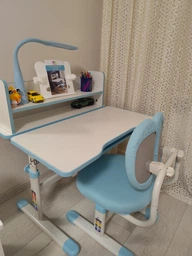 Комплект стіл + стілець + лампа Evo-kids BD-24 Grey (BD-24 G) Сірий фото от покупателей 1