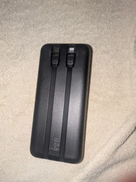 Повербанк Essager 10000 mAh, 22.5W, вбудовані кабелі USB-C і Lightning, чорний (ES-D023) фото от покупателей 1