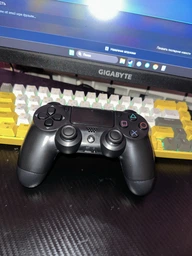Геймпад PS4 бездротовий DualShock 4 джойстик Bluetooth акумуляторний контролер для ігор консолі смартфона планшета сумісний з ПК смартфоном Android iOS iPad V2 Sony wireless USB зарядка портативний ігровий ергономічний тригерний оригінал pro чорний фото от покупателей 1