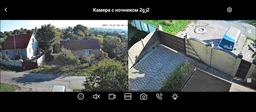 Камера відеоспостереження Wi-Fi вулична поворотна з двома об’єктивами, нічним баченням та датчиком руху, керуванням через додаток iCSee, 4K-360