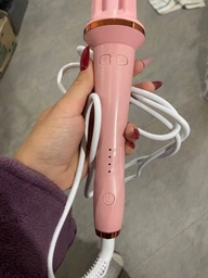 Автоматична плойка для локонів Hair Curler, електричний стайлер для завивки волосся з автоматичним обертанням, 4 температурні режими (150°, 170°, 190°, 210°), стайлер для створення локонів, рожевий, LY-884-Pink фото від покупців 1