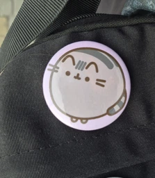 Значок кіт Пушин / Pusheen the cat. №23. 44мм
