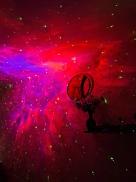 Лазерний нічник-проектор зоряного неба Astronaut 2(на знімній базі) Projector Lamp з Пультом та Таймером White фото від покупців 1