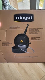 Сковорода універсальна Ringel Koriander 28 см алюмінієва чорна (RG-1107-28) фото від покупців 2