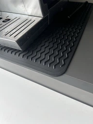 Килимок для сушіння посуду настільна сушарка в шафу VMHouse складаний піддон для кухонного приладдя підставка для губки на кухню 40х50 см білий (0106-0105)